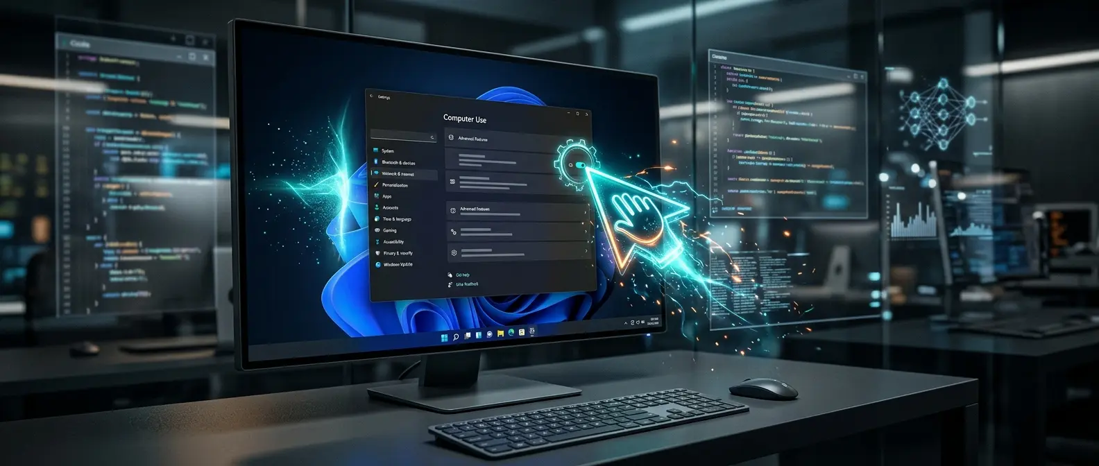 ChatGPT que controla o computador ativando Computer Use no Windows 11 — configuração do Codex